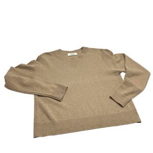 Buck Mason Luxury Tan Crew Neck Sweater size Medium | Fits like a small.